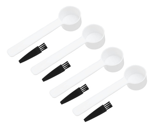 Kit De Cucharas Medidoras De Café Reutilizables Y Cepillos P