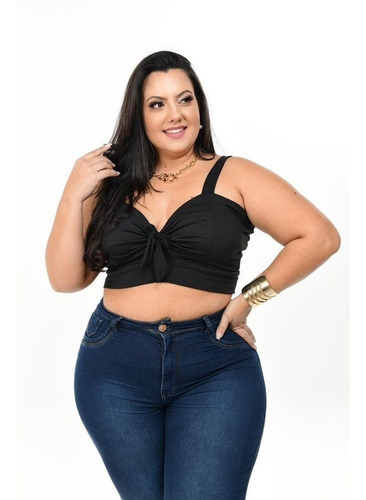 Kit 2 Peças Cropped Feminino Plus Size Promocão