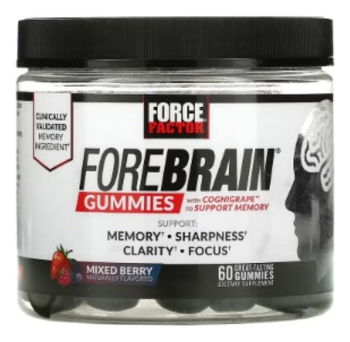 Forebrain Gummies, Mixed Berry 60 Gomitas Brain Booster