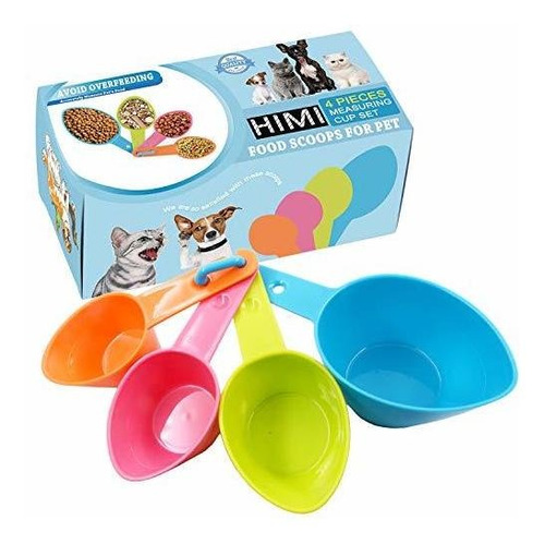 Imagen 1 de 5 de Hinmay Pet Food Scoops Vasos Medidores De Plástico Para Alim