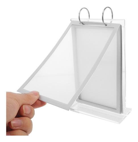 Soporte Plegable Transparente Para Menú, Soporte Para Póster