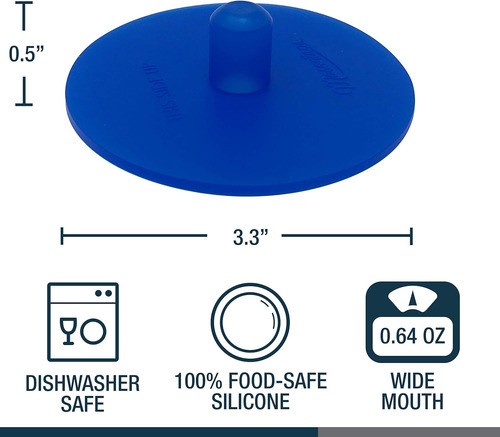 Tapa De Silicona Premium Para Fermentador Mason Boca Ancha