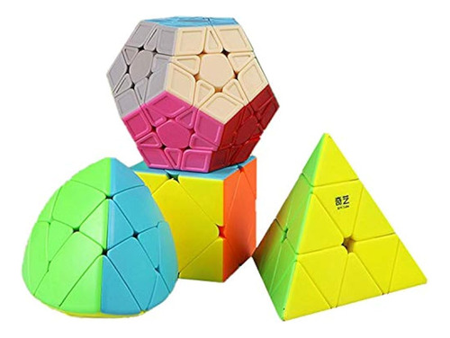 Speed Cube Set Ahyuan Professional 4 Pack Qiyi Magic Cube Bu