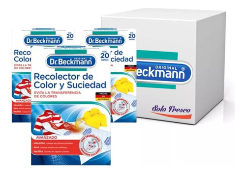 Dr. Beckmann Recolector De Color Y Suciedad Pack X3