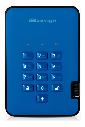 Istorage Diskashur2 Hdd 3tb Azul | Disco Duro Portátil