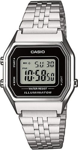 Relógio Casio Feminino La680 Prata Retro Vintage