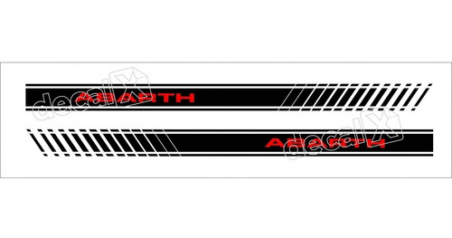 Kit Faixas Adesivos Fiat Strada Abarth Strda18