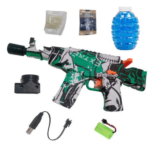 Metralleta Ak-47 Pistola De Hidrogel Juguete De Balas De Gel