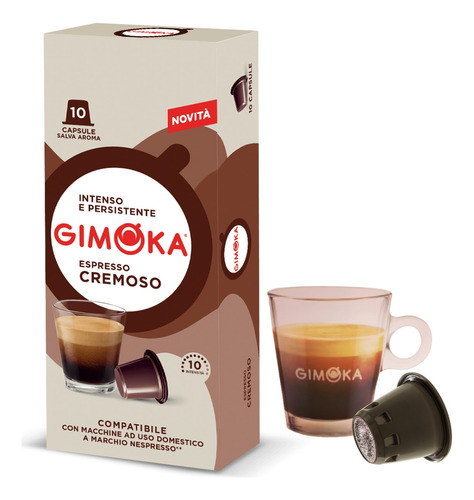 Capsula De Café Cremoso Nespresso® Gimoka - C/10 Capsulas 