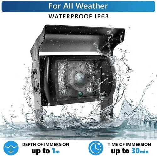 Hd Bus Camara Retroceso Auto Visión Nocturna Ip66 24v