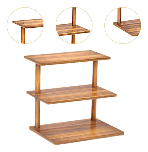 Soporte De Madera Para Cupcakes De 3 Niveles, Estilo