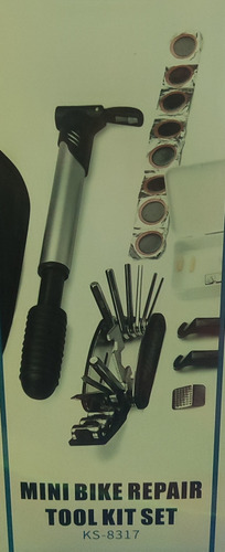 Kit Reparación Bicicletas Inflador Y Herramientas