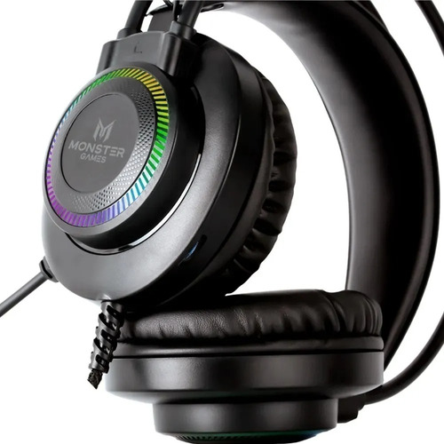 Auriculares Monster Gamer Throb Mic Rgb Aux Usb Ps4 Xbox One