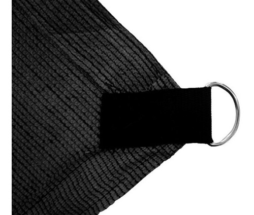Imagen 4 de 10 de Malla Sombra 90% Raschel Negro De 4mx4m Lista Para Instalar