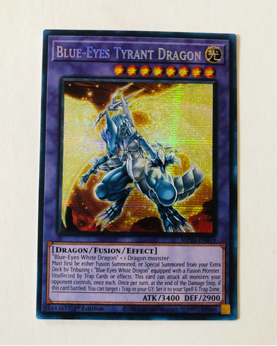 Blue-eyes Tyrant Dragon. Secret Rare. Yugioh!