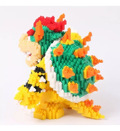 Mini Bloques Rompecabezas 3d Bowser Super Mario Bros Wonder Cantidad De Piezas 2276 2276