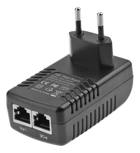 Kit 20 Fonte Poe Compacta 48v 0.5a Access Point Roteador Voltagem De Entrada 110v/220v