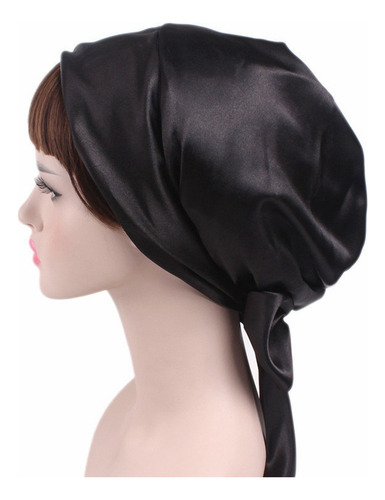 Gorro De Noche Satinado Trenzado, 2 Piezas