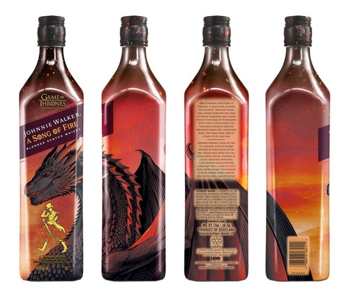 Imagen 2 de 9 de Whisky Johnnie Walker A Song Of Fire 700ml Game Of Thrones