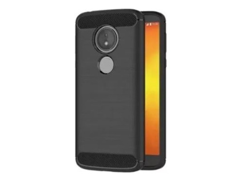 Funda Tpu Carbono Rugged Para Moto G7 Play + Templado