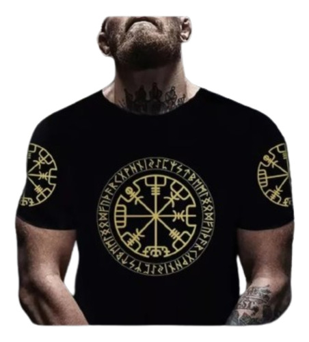 Remera Casual Importada Viking Rune Norse Mitologia