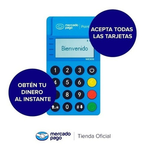 Maquina Pos Movil Mercado Pago Point Mini  + Sticker + Cable