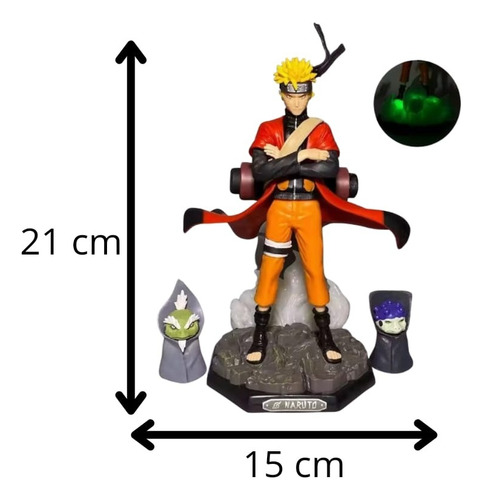 Figura De Acción Y Colección Naruto Modo Sabio 21 Cm X 15 Cm