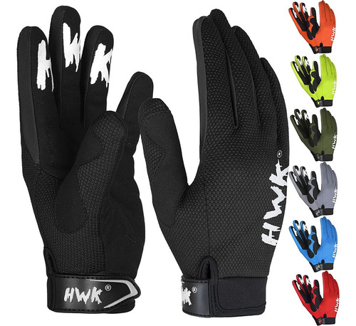 Guantes Hwk Color Negro Talla Xxl  Moto