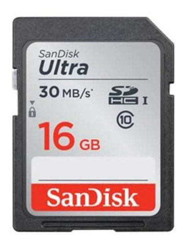 Cartão Sd Ultra 16gb Sandisk Ultra De 30mb/s Classe 10