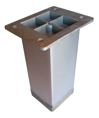 Pata Plastica Mueble Cuadrada Regulable 15cm-16.5cm Aluminio