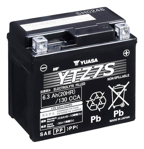 Bateria Yuasa Ytz7s Yamaha Ttr230e 06/17