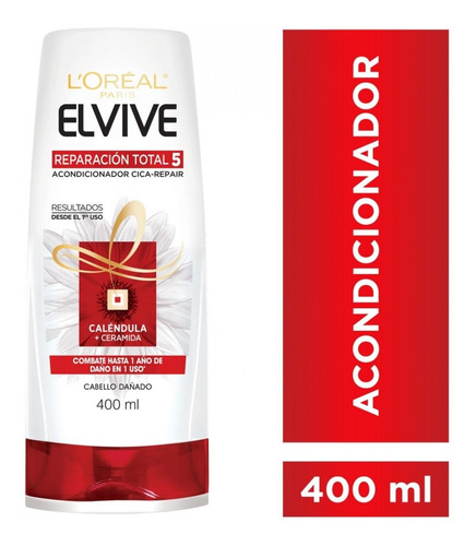 Acondicionador Reparación Total 5 Elvive Loreal Paris 400ml