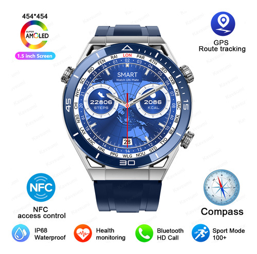 Reloj Inteligente De Diseño Definitivo, Nfc, Ecg+ppg, Llamad