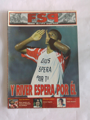 Revista Fsp Futbol Spririt 37 River Plate - 9 Abril 2006 