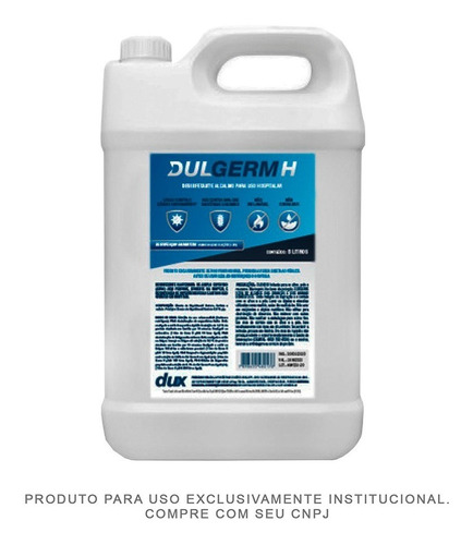 Desinfetante Super Concentrado Dulgerm H Defender - 5 Litros