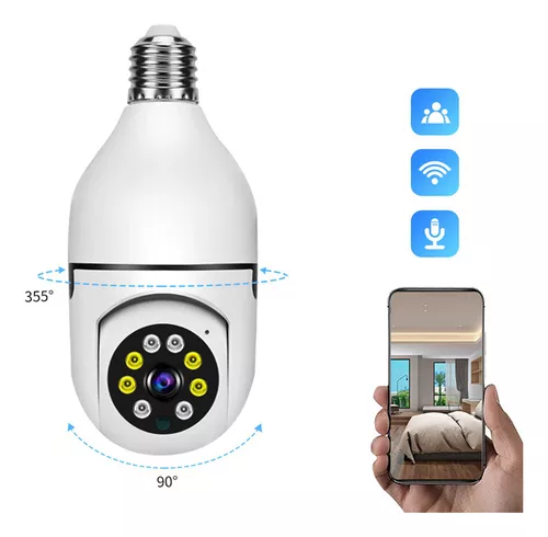 2 Bombillas Inalámbricas Con Enchufe De 1080p Para Cámara De