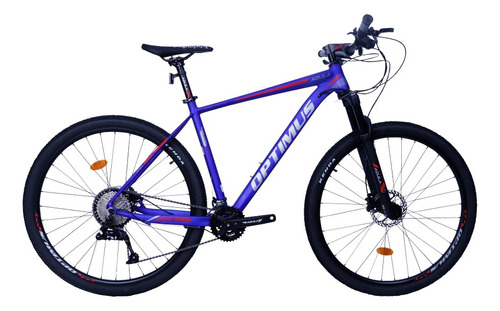 Bicicleta Mtb Optimus Aquila - Azul/rojo Rodado 29