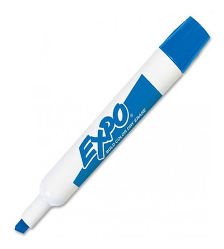 Caixa de marcador Expo Whiteboard com 12 unidades de cor azul de baixo odor