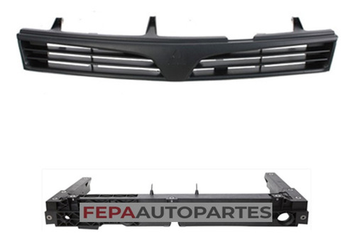 Parrilla Rejilla Frontal Mitsubishi Lancer 96 / 97 Negra  