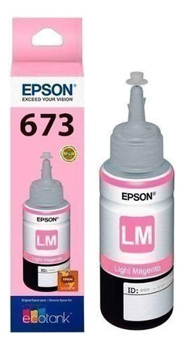 Botella De Tinta Epson 673 Magenta Claro Original - Starbyte