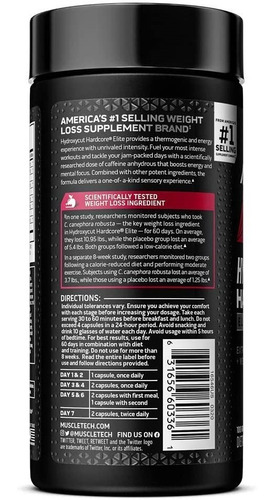 Imagen 4 de 6 de Hydroxycut Elite 100 Capsulas Muscletech Quemador De Grasa