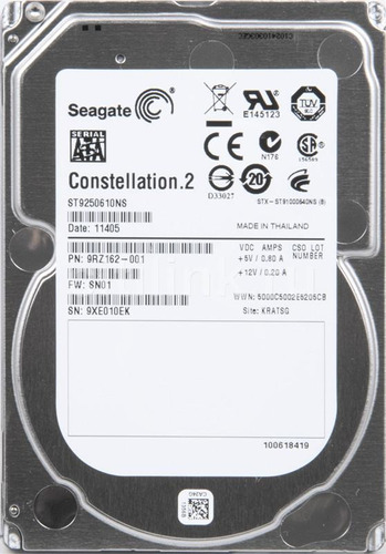 Disco rígido interno Seagate Constellation ST9250610NS 250GB