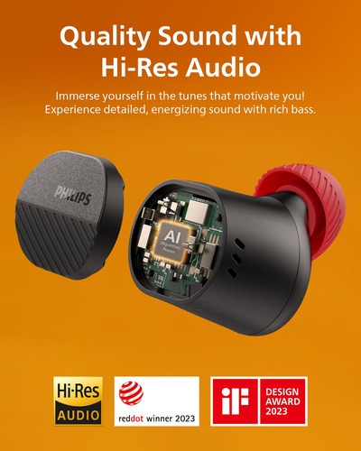 Auriculares Philips Taa5508 True Wireless Con Cancelación De