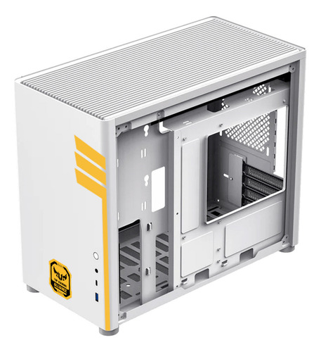 Gabinete Gamer Xtreme Pc Gaming Tuf Edition Cxttu985wt Micro Torre Micro Atx/itx Usb-c Cristal Templado Blanco