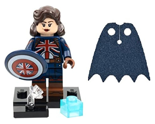 Lego Marvel Série 1 Capitão Carter 71031 Bonus Blue