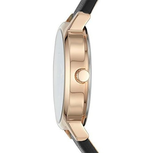 Dkny Reloj Informal De Acero Y Cuero De Cuarzo Para Mujer  D