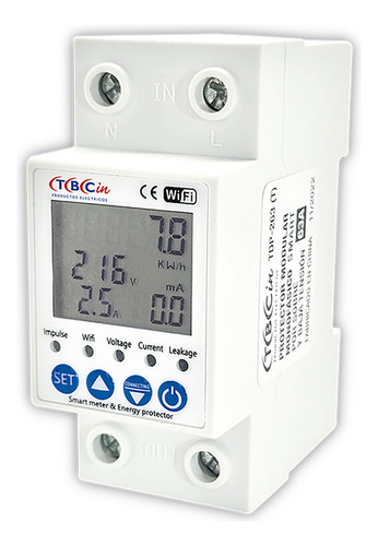 Protector Tension Wifi Alta Baja Medidor Consumo Tbcin Smart Gfab63cxl
