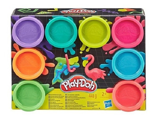 Play Doh Masas X8 Neón - Espacio Regalos