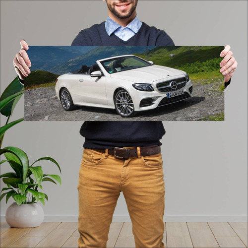 Cuadro 30x80cm Auto 2017 Mercedes Benz E Class C 849