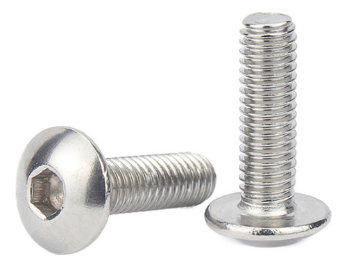 M5*8 - Tornillo Hexagonal De Cabeza Plana Inoxidable 304 M4-